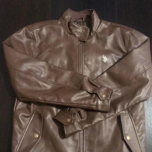 us polo leather jacket price